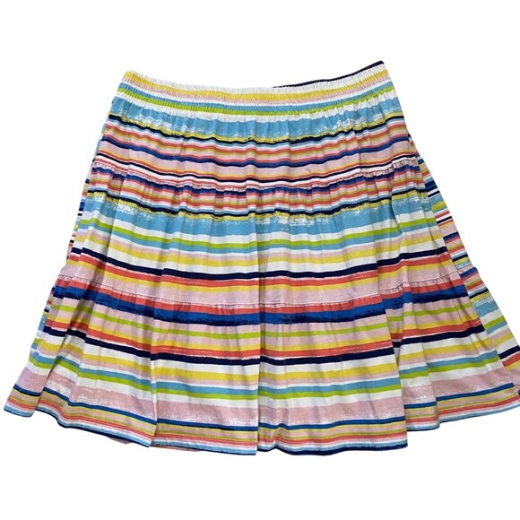 Woman Within Dresses & Skirts - Womens Plus Size 2X (26/28) Skirt Multicolor Striped Elastic Waist Woman Within